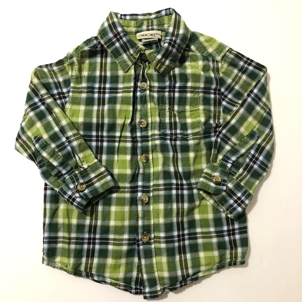 3/$15 Cherokee Boys Button Down Dress Shirt 2T